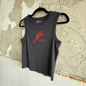 David Bowie Lightning Bolt Tank Top Rock Graphic Size Large